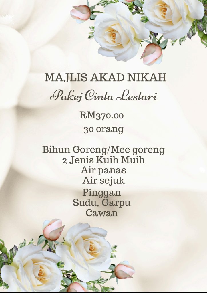 Pakej cinta lestari (30 org)