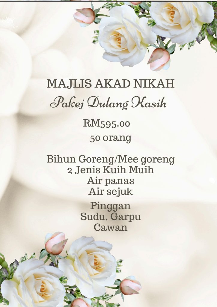 Pakej DULANG kasih (50 org)