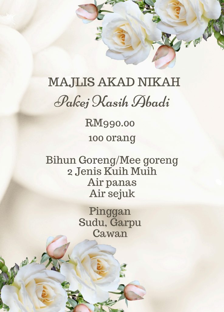 Pakej kasih abadi 2 (100 org)