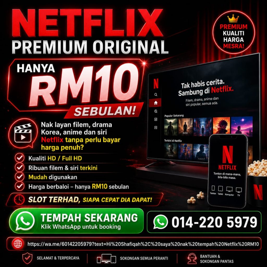 Netflix premium plan promo sebulan